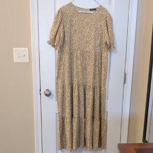 Pretty Garden Leopard Maxi